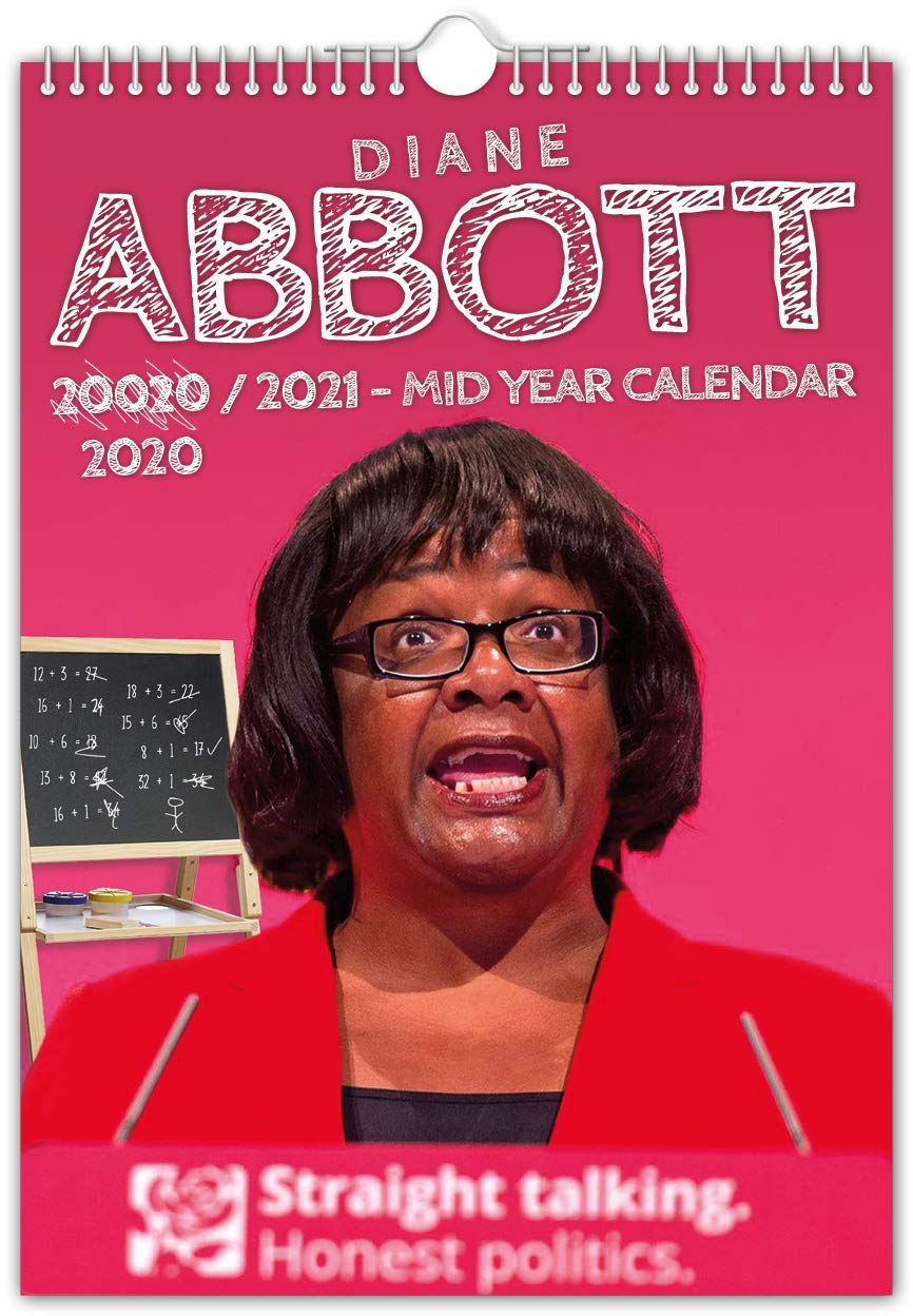 Diane Abbott 2020-2021 Wall Calendar // Mid Year (July 2020) - (June 2021) - Funny/Quirky - Birthday/Gift Idea/Present