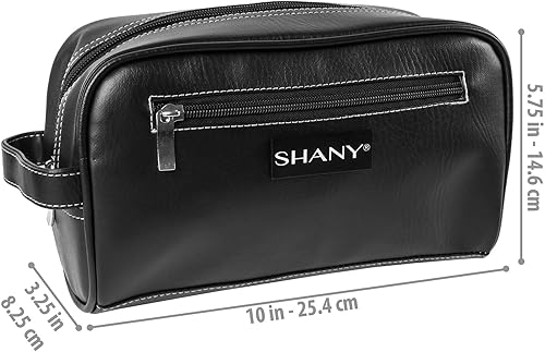 Miniatura 4 de SHANY Neceser para hombre, gran kit de afeitado de viaje, resistente al agua, multicompartimento, organizador de artículos de tocador, bolsas de