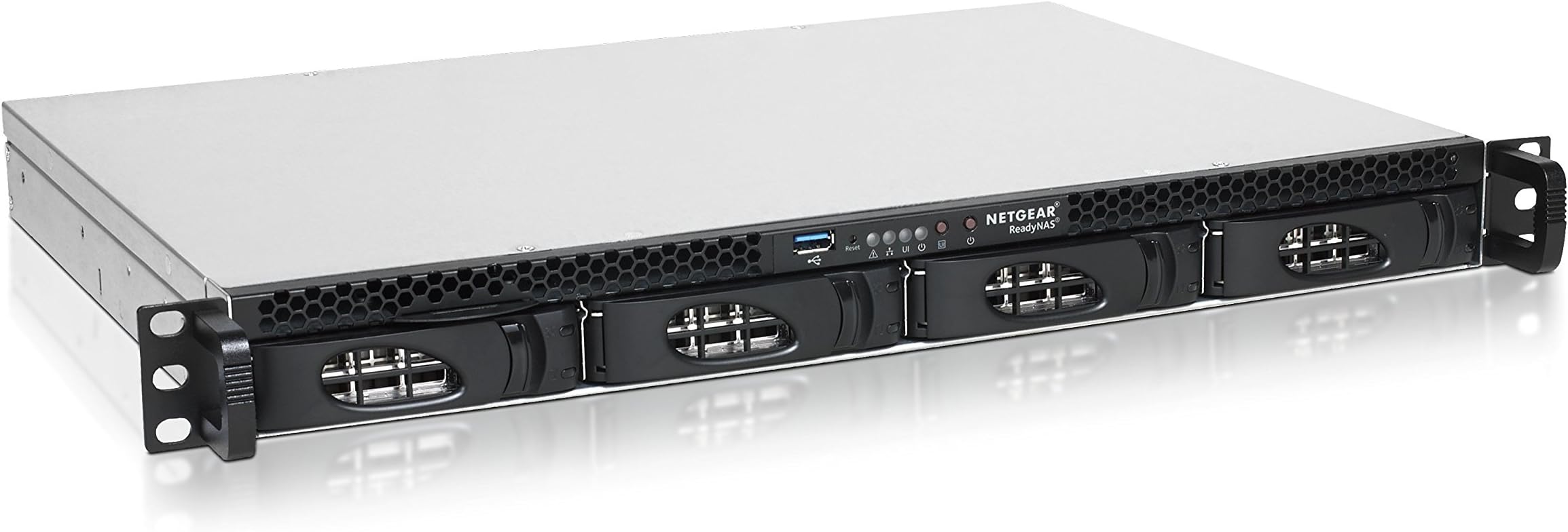 Netgear RR230400-100NES ReadyNAS 2304, Rackmount 1U 4-bay, Dual Gigabit Ethernet, Diskless