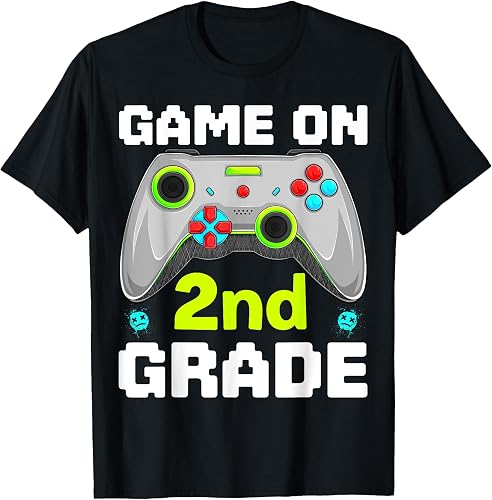 Game On 2nd Grade Gaming Gamer Back To School Student Kids