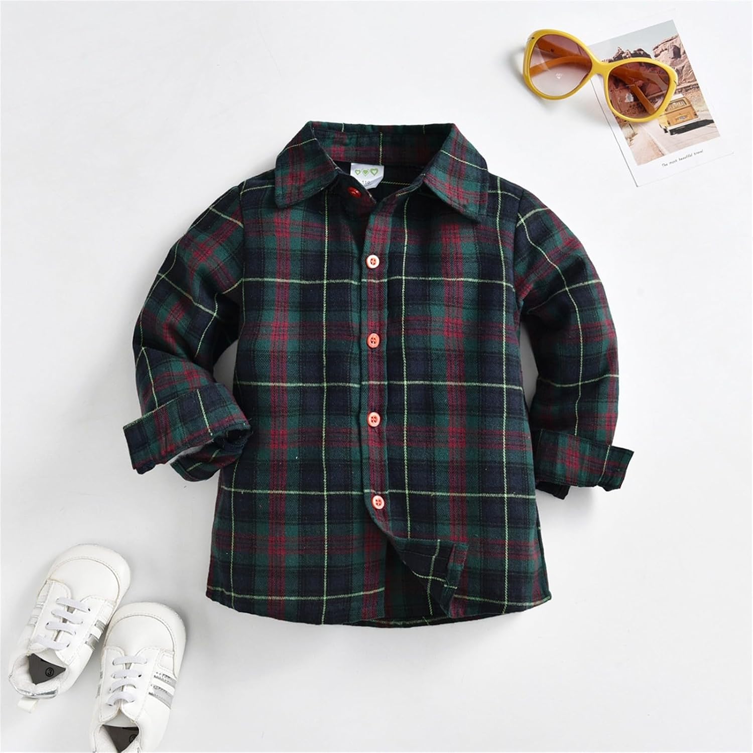 Little Kids Toddler Baby Boy Button Down Cardigan Long Sleeve Plaid Flannel Shirt Coat Tops Fall Baby Girl Clothes