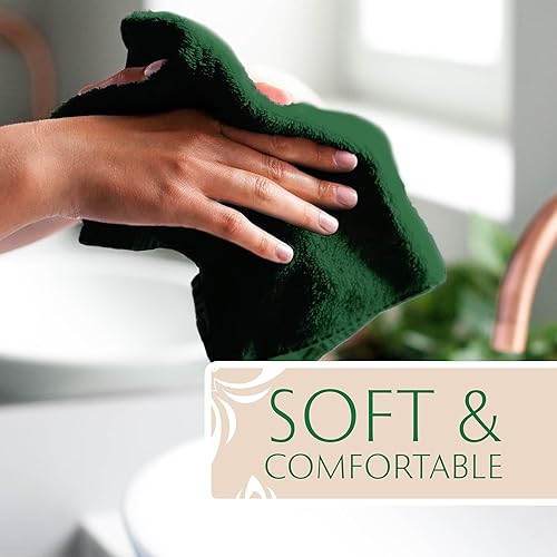 Miniatura 5 de Maura Revitaliza tu baño con 6 lujosas toallas de mano turcas, suaves, gruesas, afelpadas y ultraabsorbentes, eleva tu experiencia de baño con