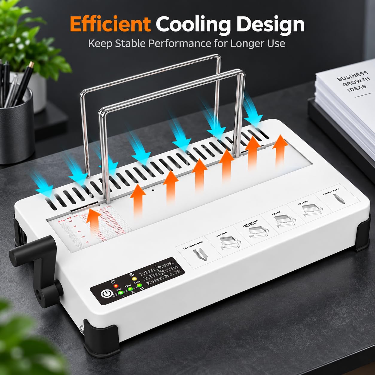 Macchina vincolante elettrica 320mm con controllo della temperatura a 3