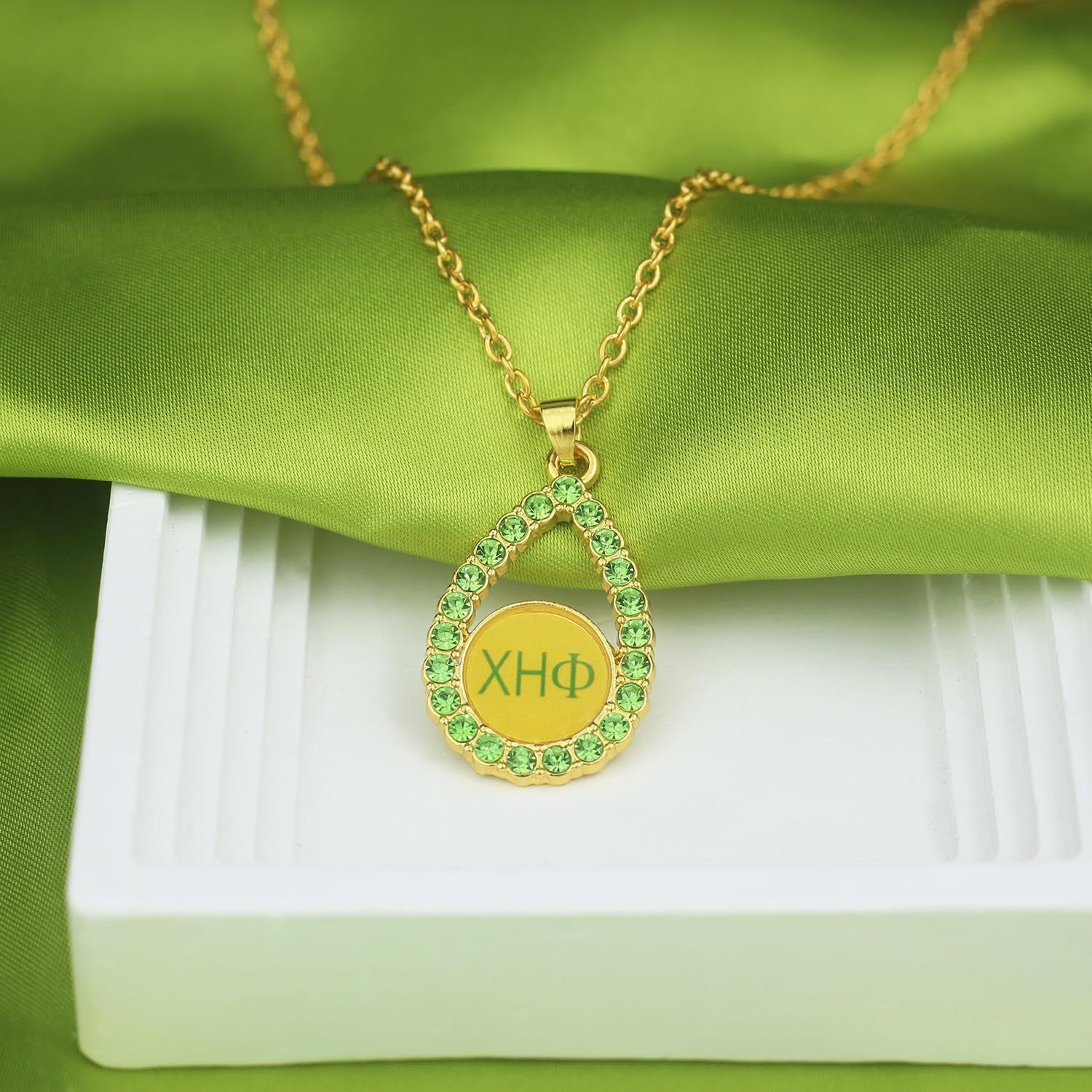 Keeblon Rhinestone Chii Etaa Necklace for Women 1932 CEta Gift Greek Sorority Gift Paraphernalia Jewelry for Soror Sisterhood Sister - Image 3