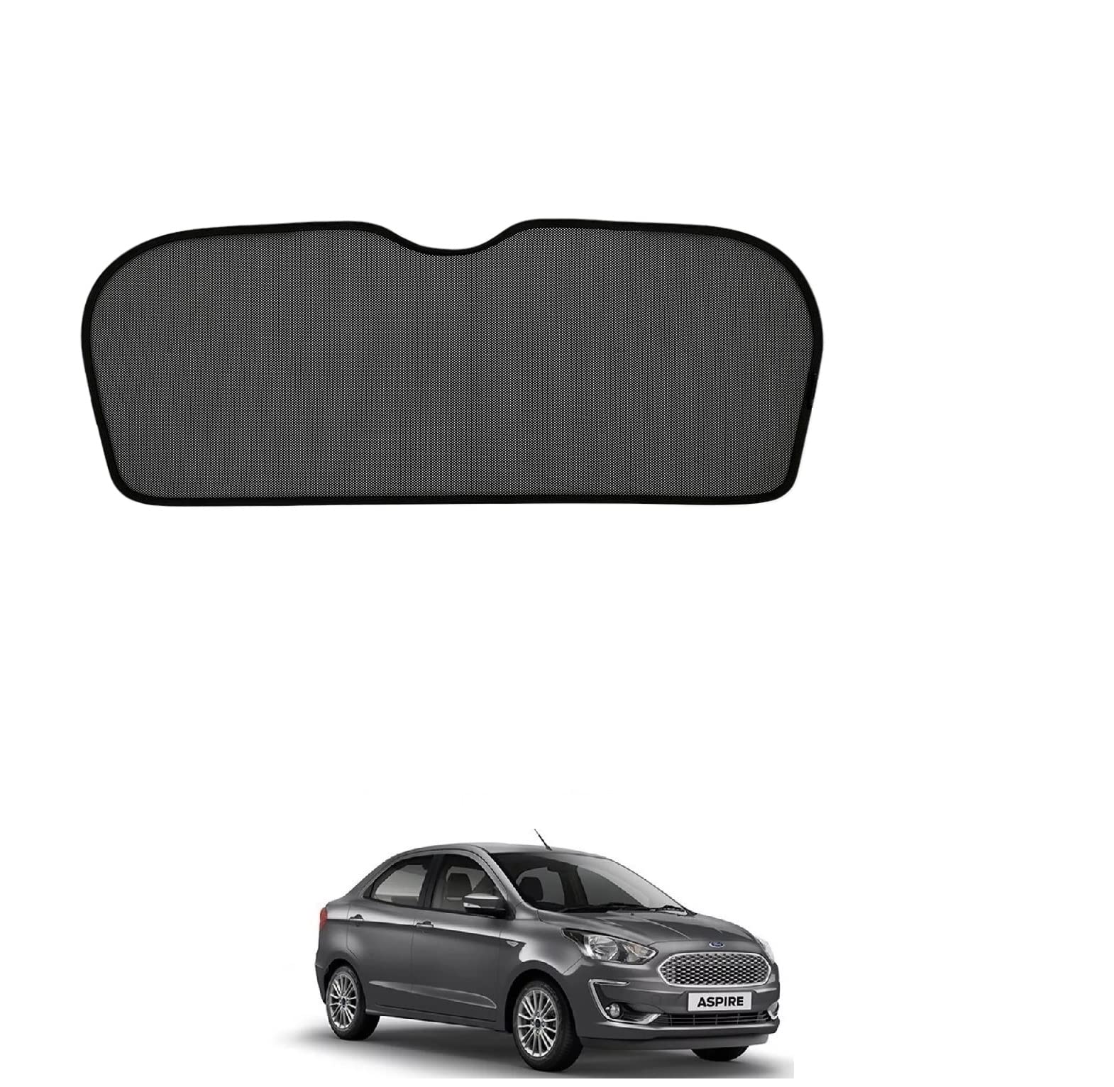 Auto Addict Car Dicky Sunshade Curtain (Rear Window,Dicky,1 Pc) Black for Ford Figo Aspire