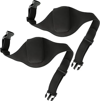 Pack of 2 Microphone Belt Microphone Belt Fitness Instructor Carrying Pouch Waist Bag Adjustable Neoprene Sweat Absorbing Belt