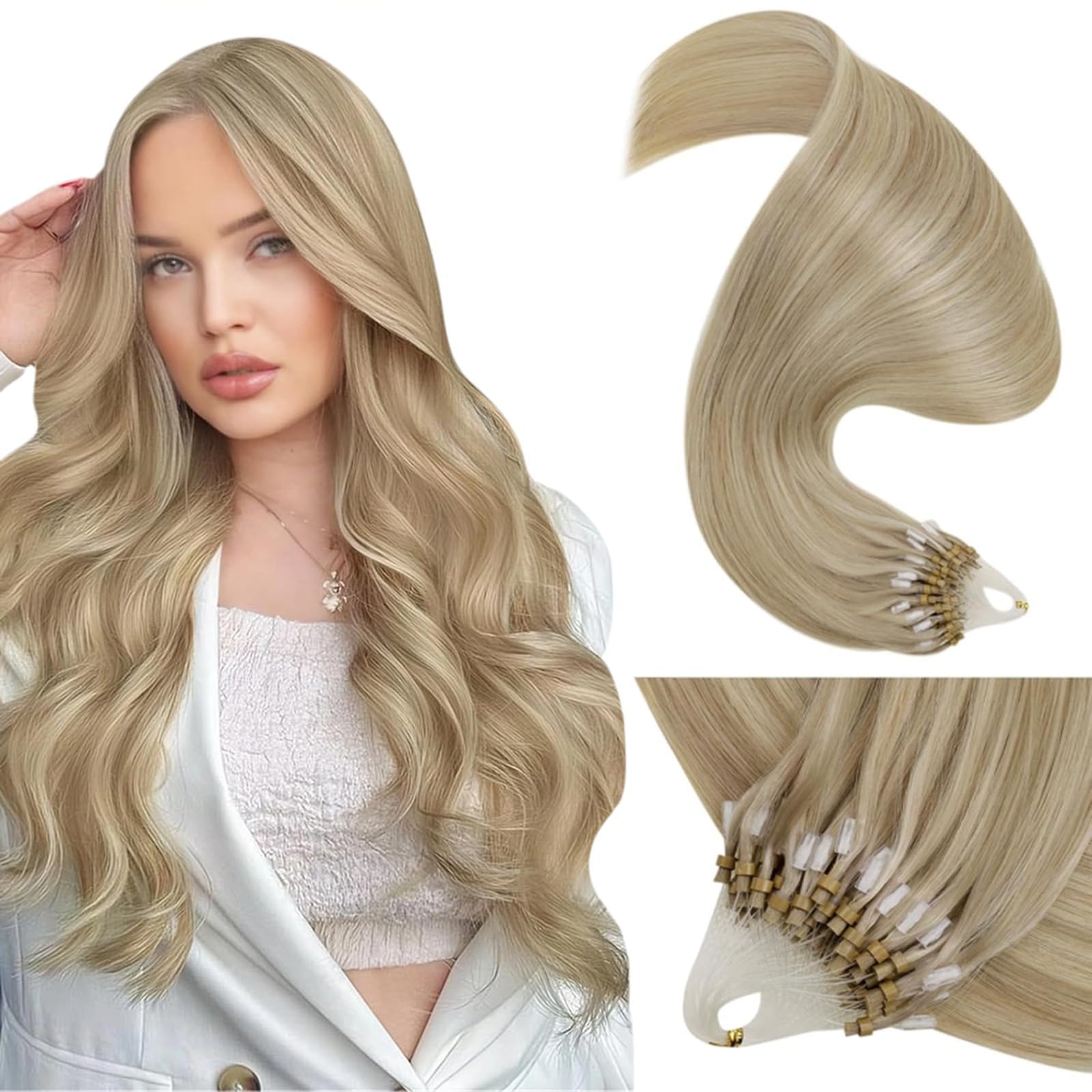 LaaVoo Echthaar Extension Haar Extensions