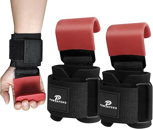 Ganchos de elevación para levantamiento de pesas ganchos de levantamiento de pesas, correas de muñeca, soporte de agarre de mano para levantamiento