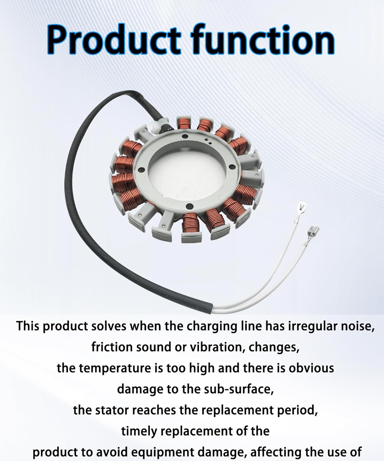 59031-7009 Ignition Charging Coil Stator Fit for Kawasaki Engine FH381V FH430V FH451V FH480V FH500V FH541V FH580V FH601V FH641V FH680D FH680V FH721D FH721V FH770D Series,Replace 59031-7001 59031-7014