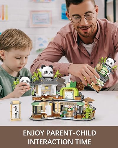 Vista 77 de Izakaya Shop - Juego de bloques de construcción japoneses Street View Izakaya, tienda temática, modelo creativo, mini ladrillos de construcción