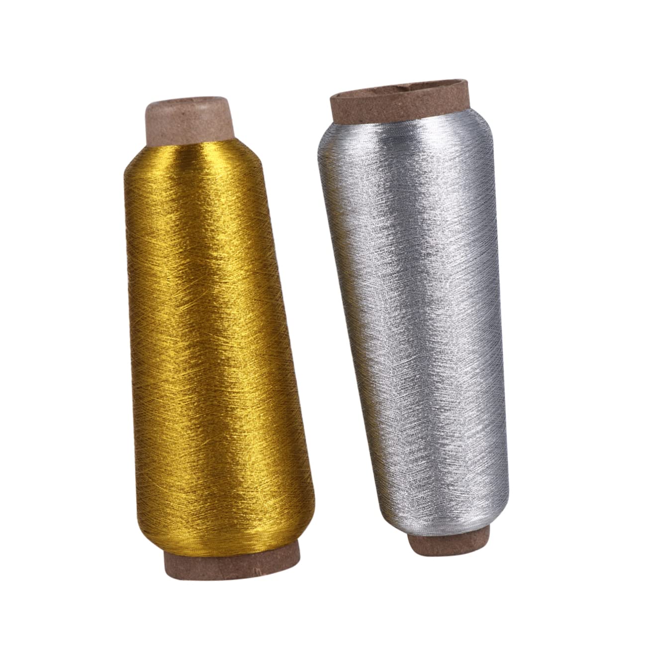 IWOWHERO Metal Wire Embroidery Floss 4 Rolls Variegated Embroidery Thread for Decorative Projects