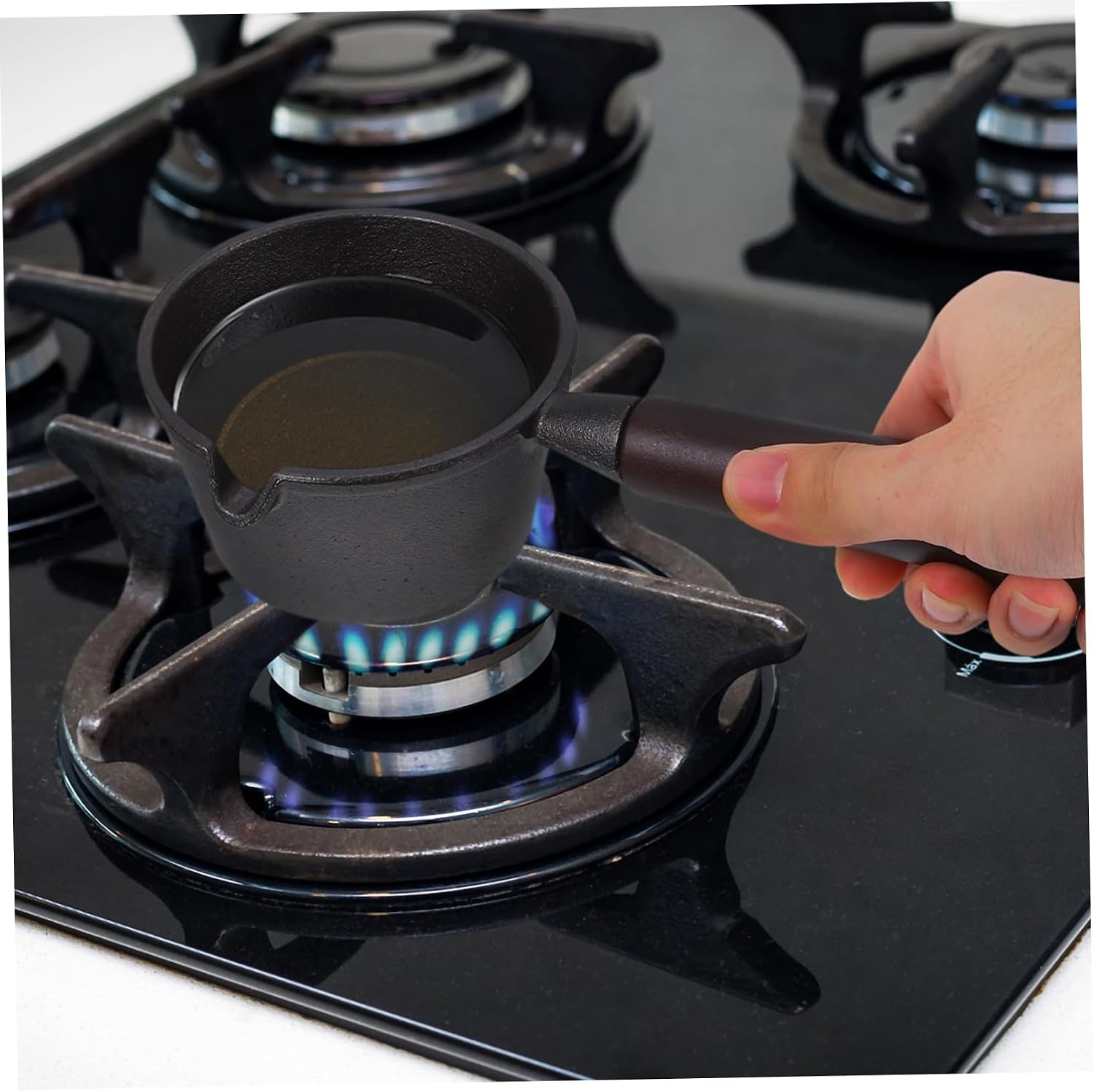 Mini Omelette Pan Cast Iron Skillet Cooking Skillet Pour Spouts for Stove Top Iron Small Pot