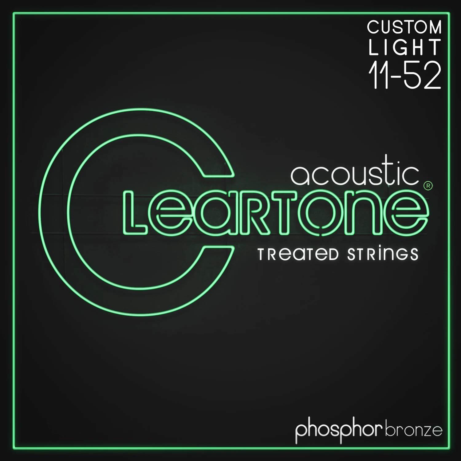 Cleartone Custom-Light Gauge Coated Acoustic Guitar Strings