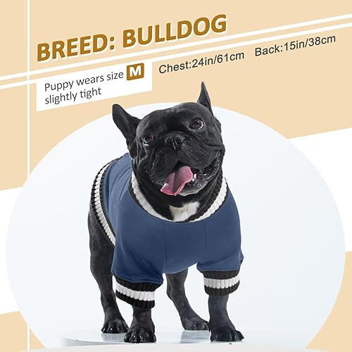 Miniatura 4 de FUAMEY Sudadera para perro, suéteres de invierno para perro, ropa cálida para perro, chaleco grueso para cachorros, suéter de forro polar suave para