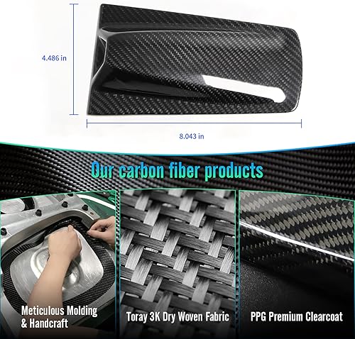 Miniatura 6 de Cubierta trasera para cámara Decklid de automóvil para C8 Corvette 2020 2021 2022 2023, panel de cubierta de cubierta de techo de fibra de carbono