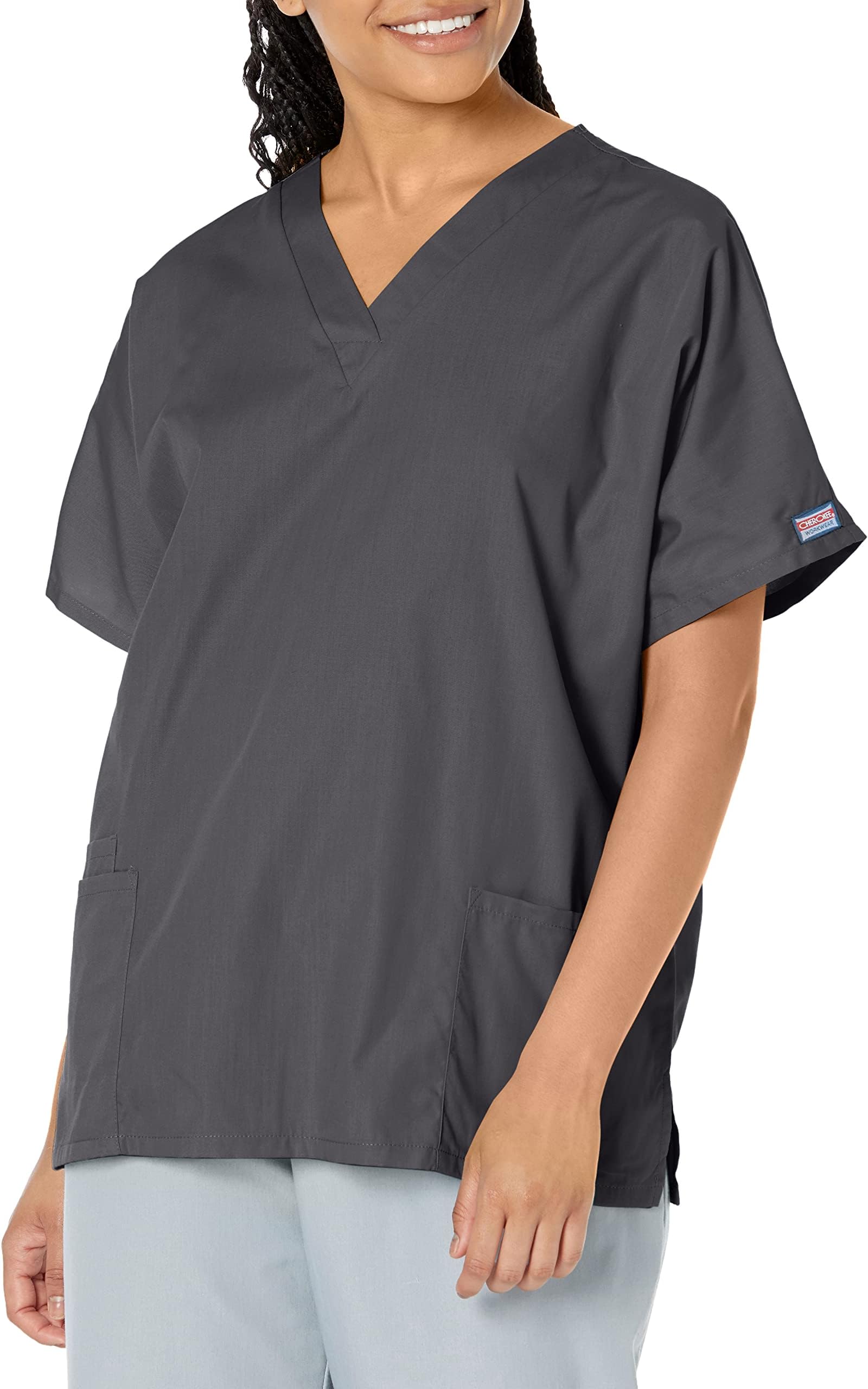 - Scrub for Women V-Neck Top Traditional fit with Dolman Sleeve and Fade Resistant Fabric - 4700