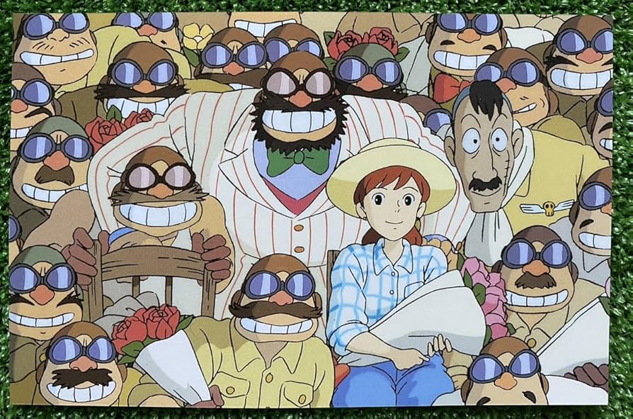 Amazon.co.jp: 紅の豚 宮崎駿 レイアウト 切抜き マンマユート団 3枚