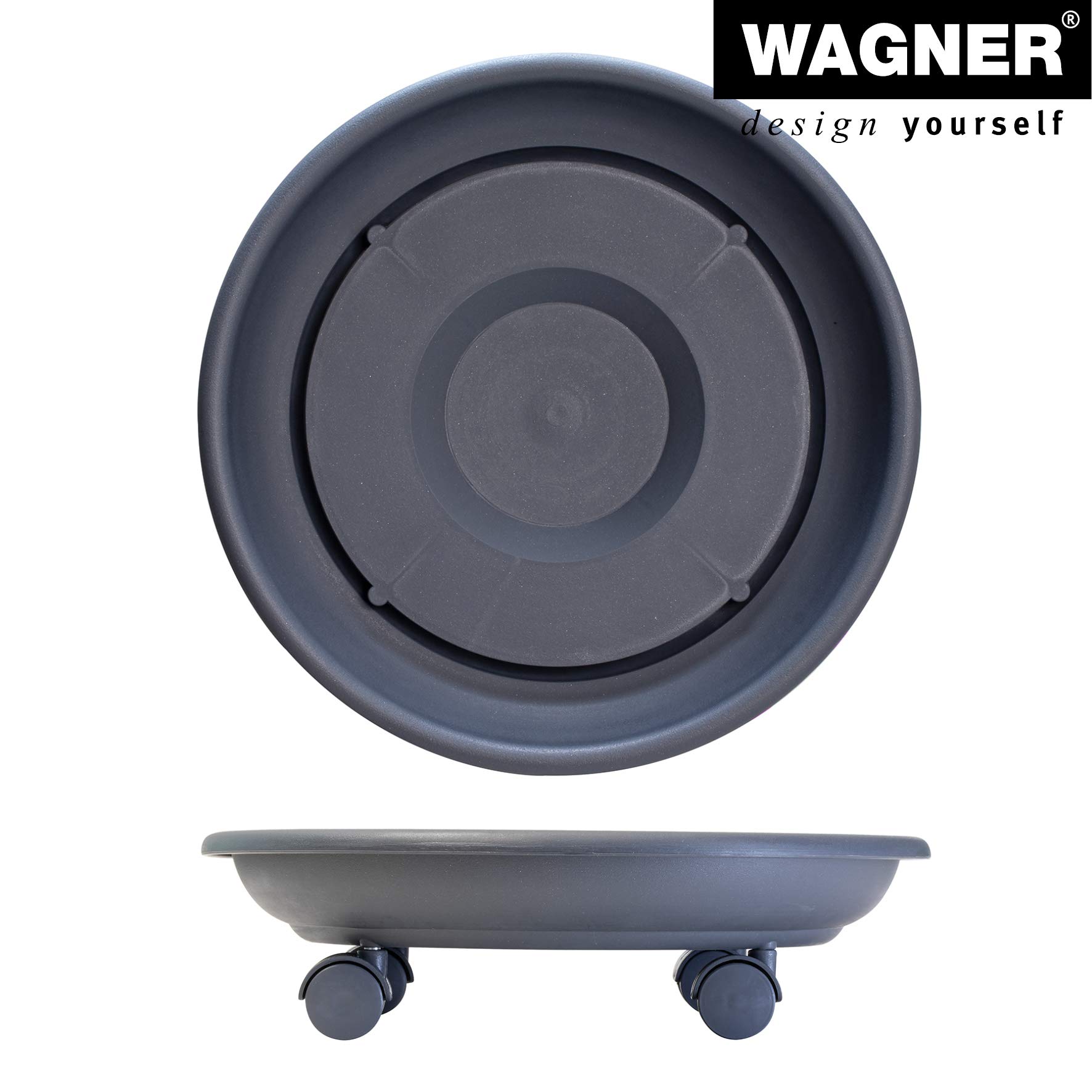 Support Roulant Pour Pots De Fleurs - 260 Mm, 3 Roues, Charge 22,7 Kg - Pour Intérieur/extérieur, Protège Les Sols