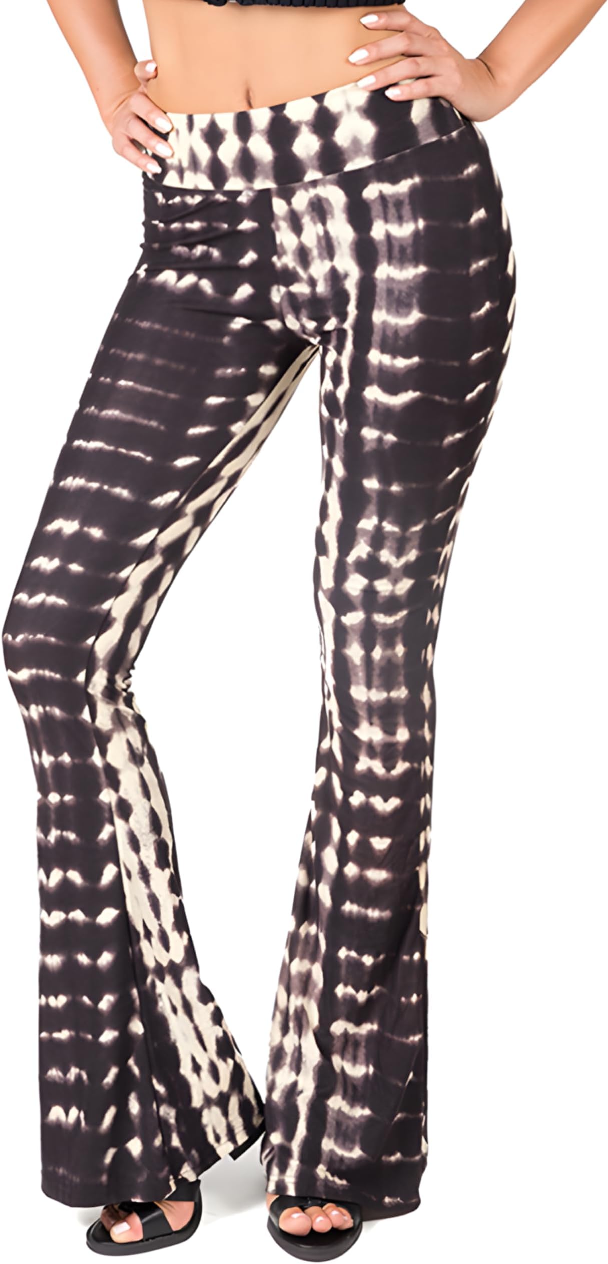 High Waisted Flare Leggings for Women - Yoga Pants for Women - Buttery Soft Bell Bottom Palazzo - Versatile Sizing