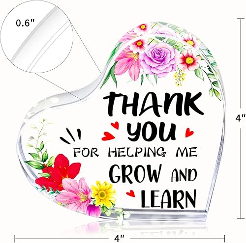 Miniatura 8 de FaCraft Regalos de agradecimiento a las maestras para mujeres, recuerdo de maestros y pisapapeles de estudiantes de fin de año, regalos para