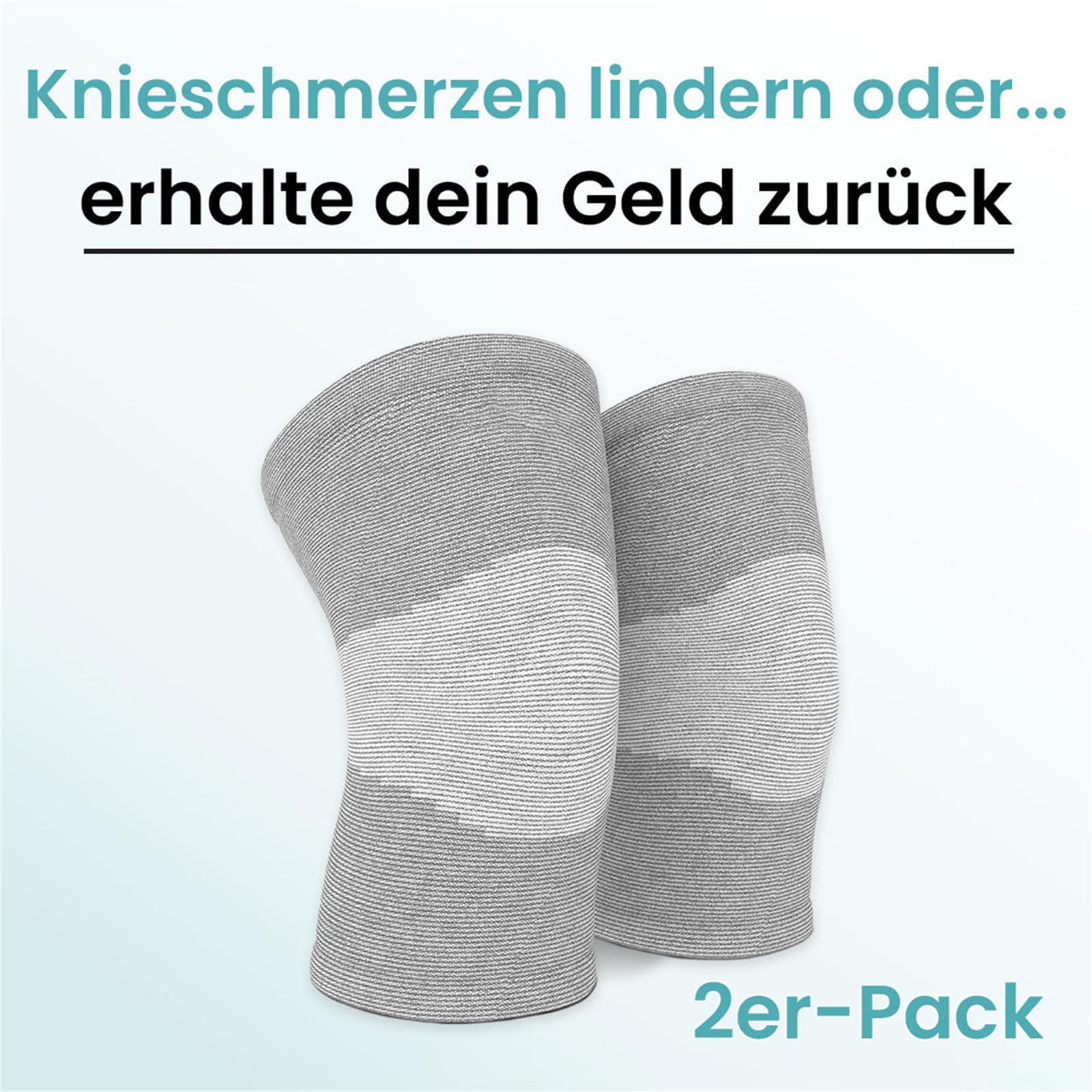 MEIION Relieve - Bambus Knie Kompressions-Bandage Kniestrümpfe Gym Unisex-Sport- und Fitness-Knieorthese Kniebandage Sport-Knieschoner Atmungsaktiv und Bequem für Damen und Herren Beige XL