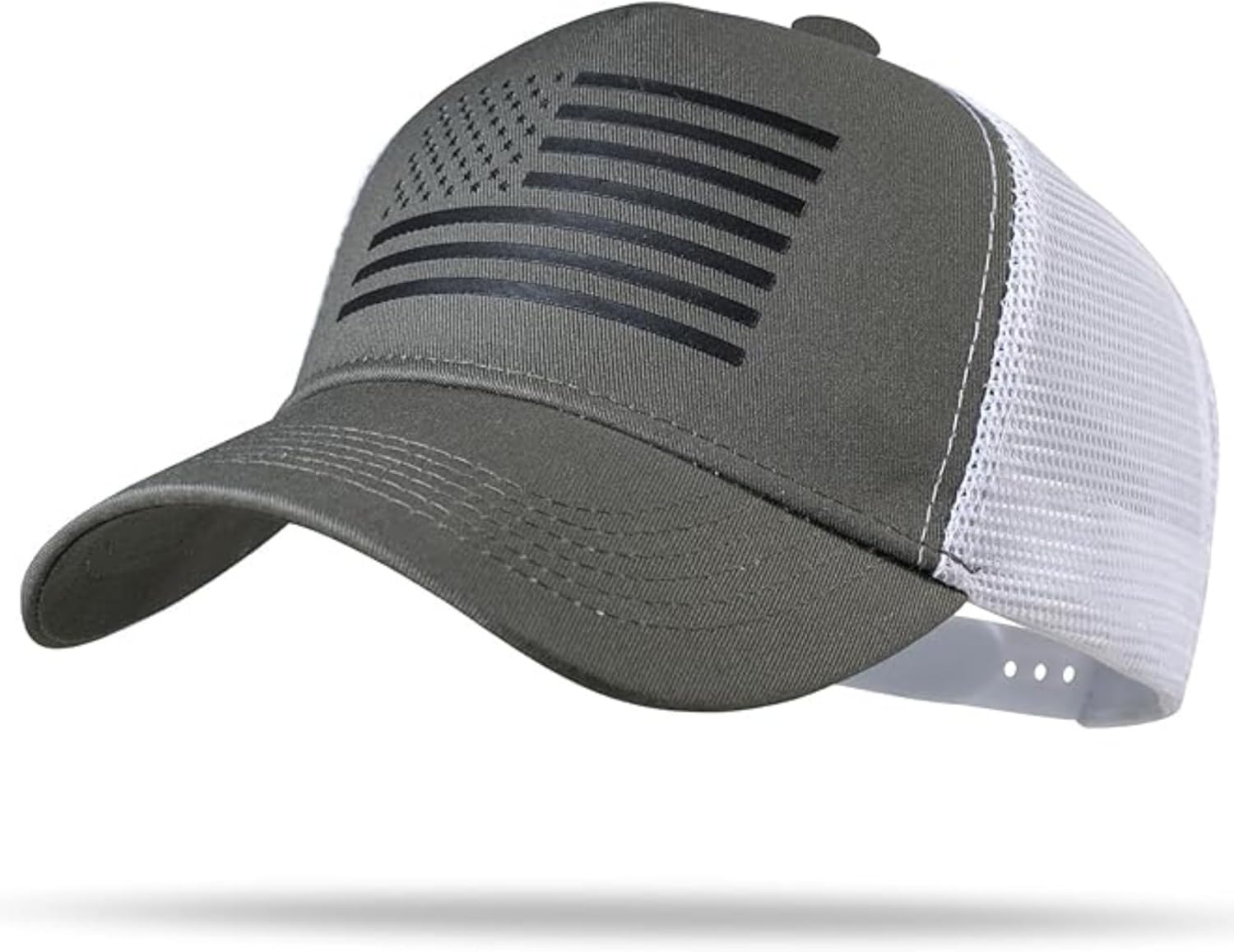 American Flag Hat | Snapback Adjustable Mesh Trucker Baseball Cap | Men Women Outdoor & Casual Wear