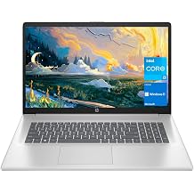 HP 17 Laptop, 17.3" HD+ Display, 11th Generation Intel Core i3-Quad Core Processor, 16GB RAM, 256GB SSD, Wi-Fi, HDMI, Webcam, Windows 11 Pro, Silver
