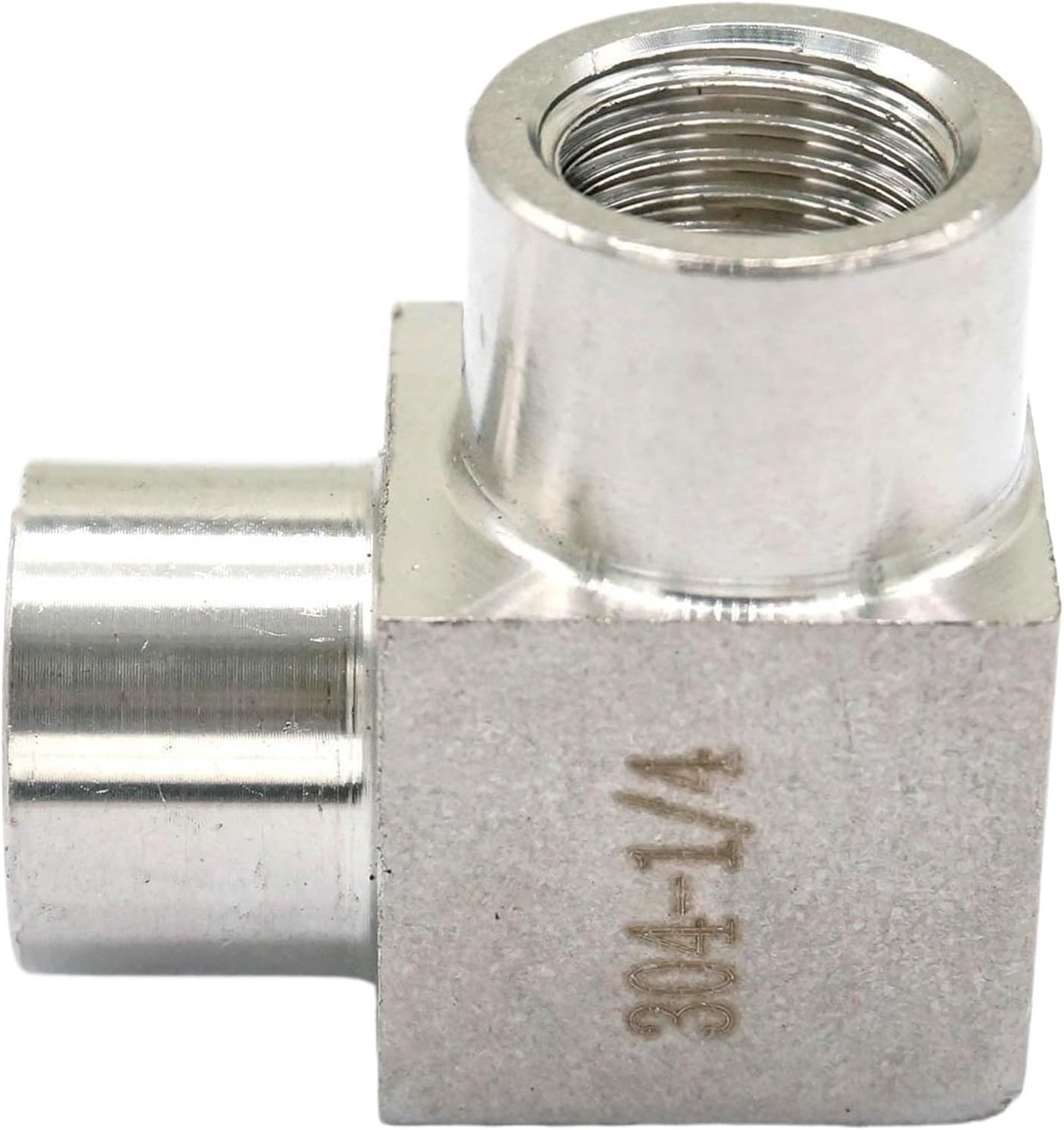 1/4" BSPT Eqaul Female Thread Elbow 90 Deg 304 Stainless Steel Pipe Fitting Adapter Connector Operating pressure 250 Bar