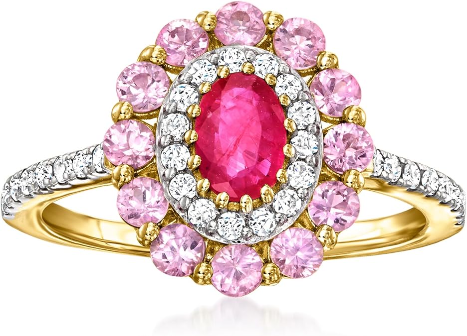 RossSimons 0.30 Carat Ruby and .80 ct. t.w. Pink Sapphire