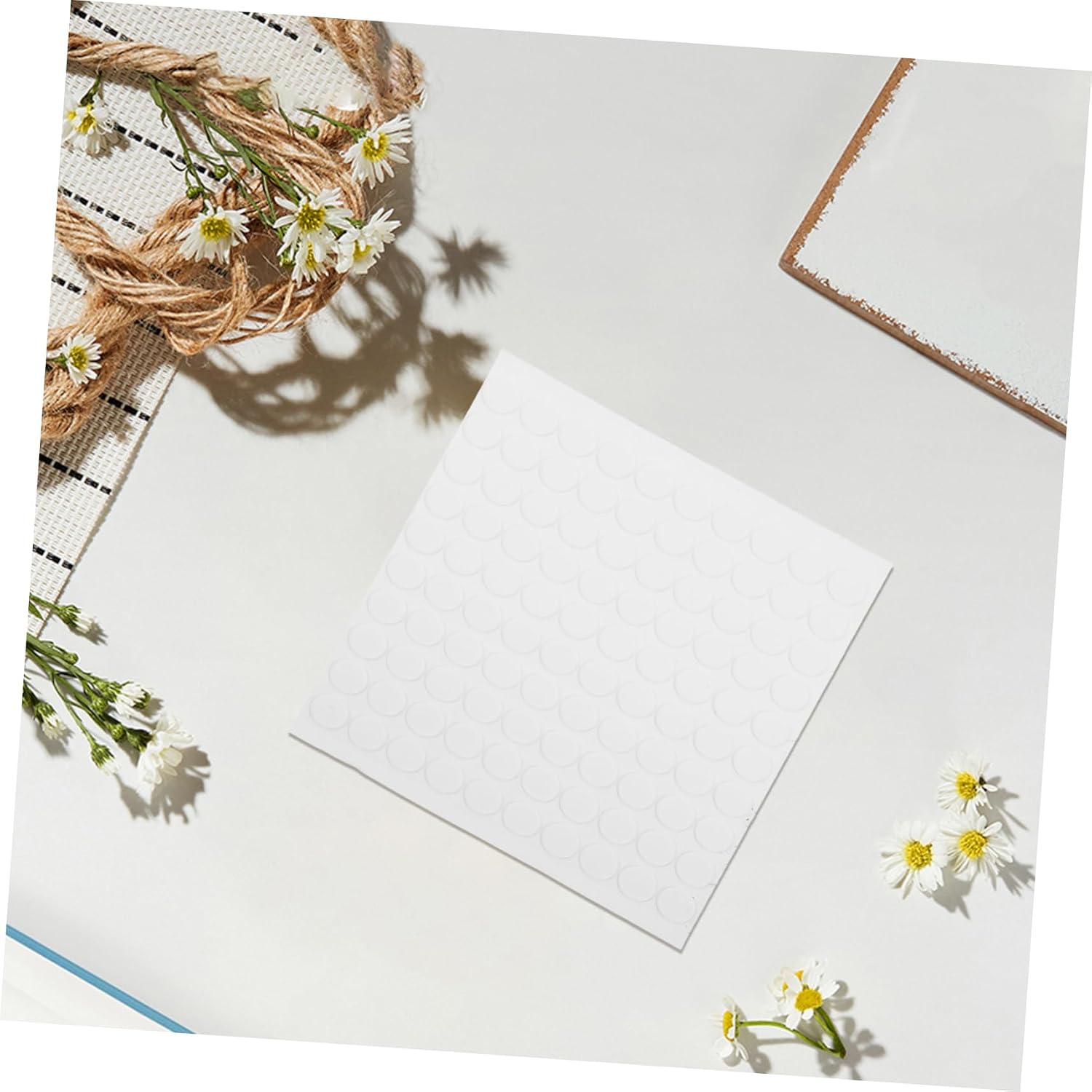 500pcs Adhesive Dots Strong Double Sided Transparent Stickers for Crafts DIY Projects and Posters Clear Removable Adhesive Dots for Smooth Surfaces