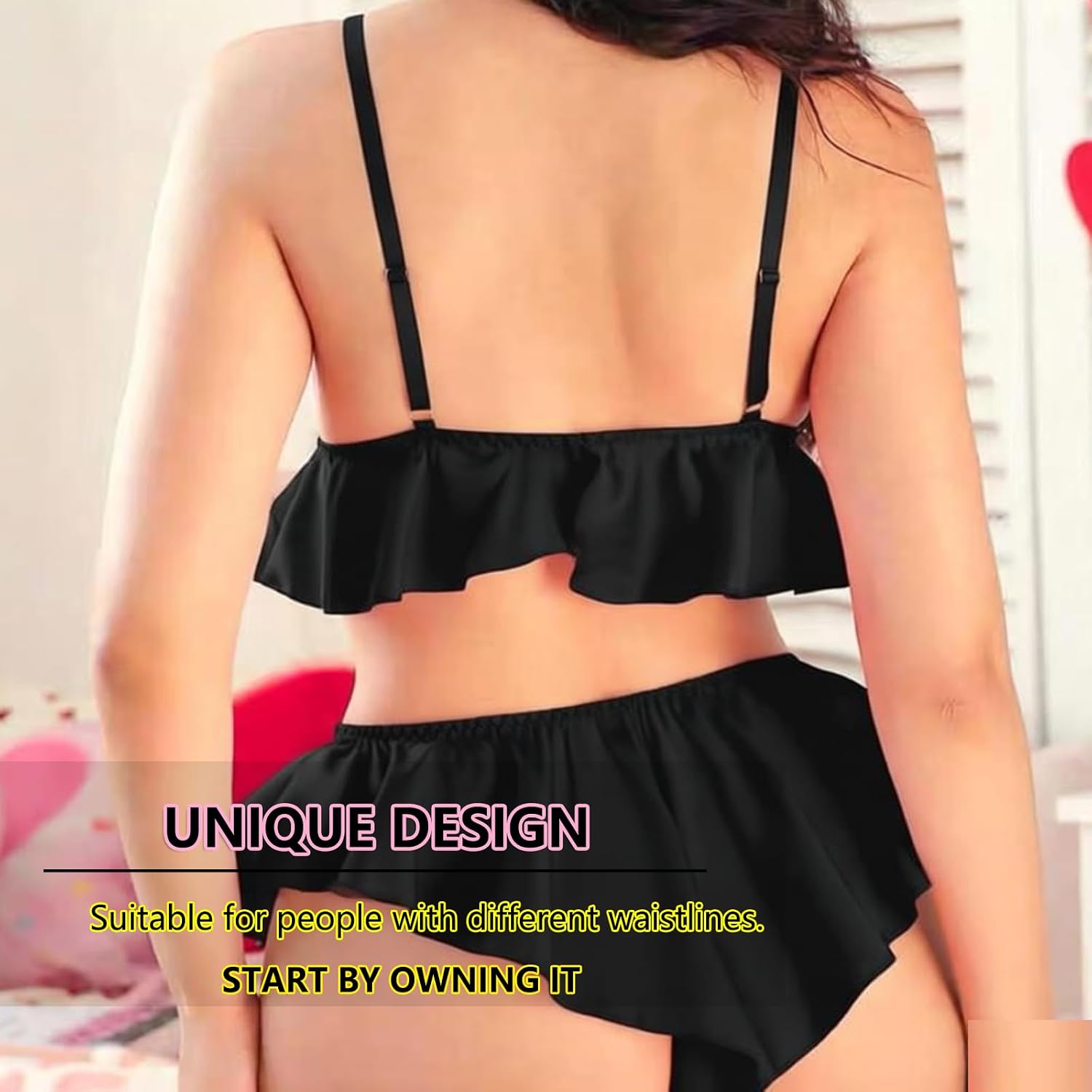 Men's Satin Ruffle Bow Thong Sissy Knickers Briefs Jockstrap Panties