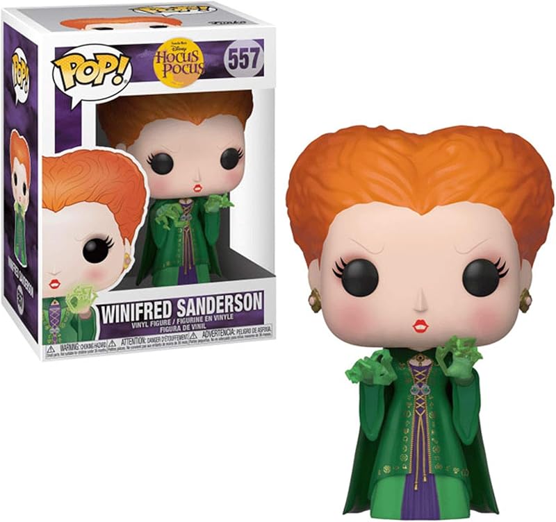 Pop Disney: Hocus Pocus - Winifred Sanderson with Magic, Std - Collectable Vinyl Figure - Gift Idea - Official Merchandise - Toys for Kids & Adults - Comedy Fans - Model Figure for Collectors
