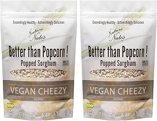 Nature Nate's LLC Vegan Cheezy Popped Sorghum (Pack of 2)