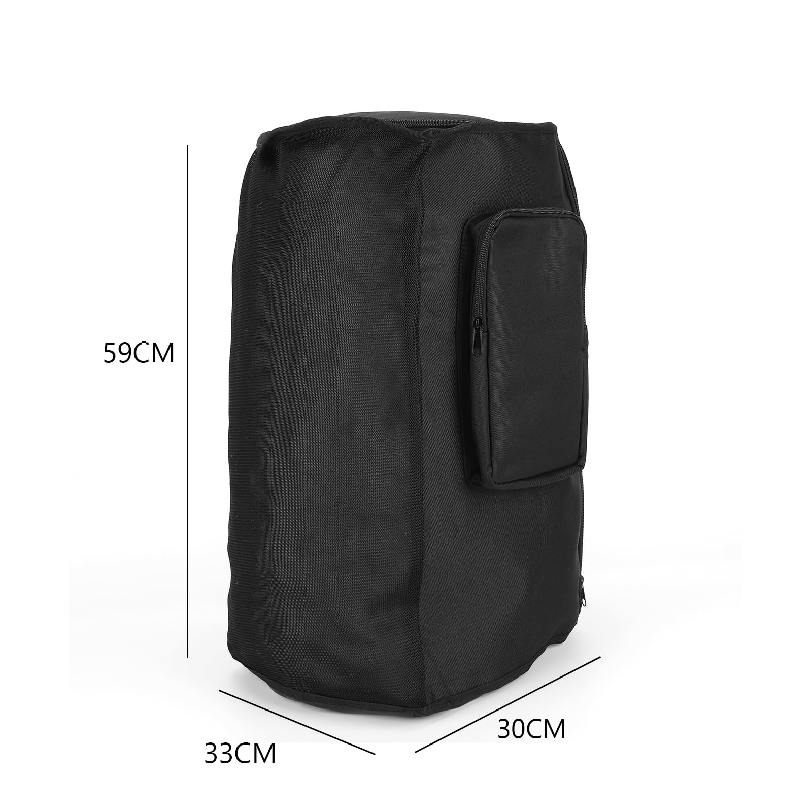 Borse di protezione per altoparlanti in set da 2, compatibili con JL PARTYBOX 110/120, con tasca per microfono e accessori, design con zip multi-finestra
