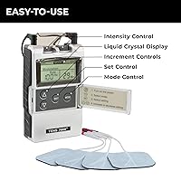 Vista 5 de TENS 7000 Digital TENS Unit with Accessories, Includes 16 Pack Electrodes - TENS Unit Muscle Stimulator for Back Pain Relief, General Pain Relief