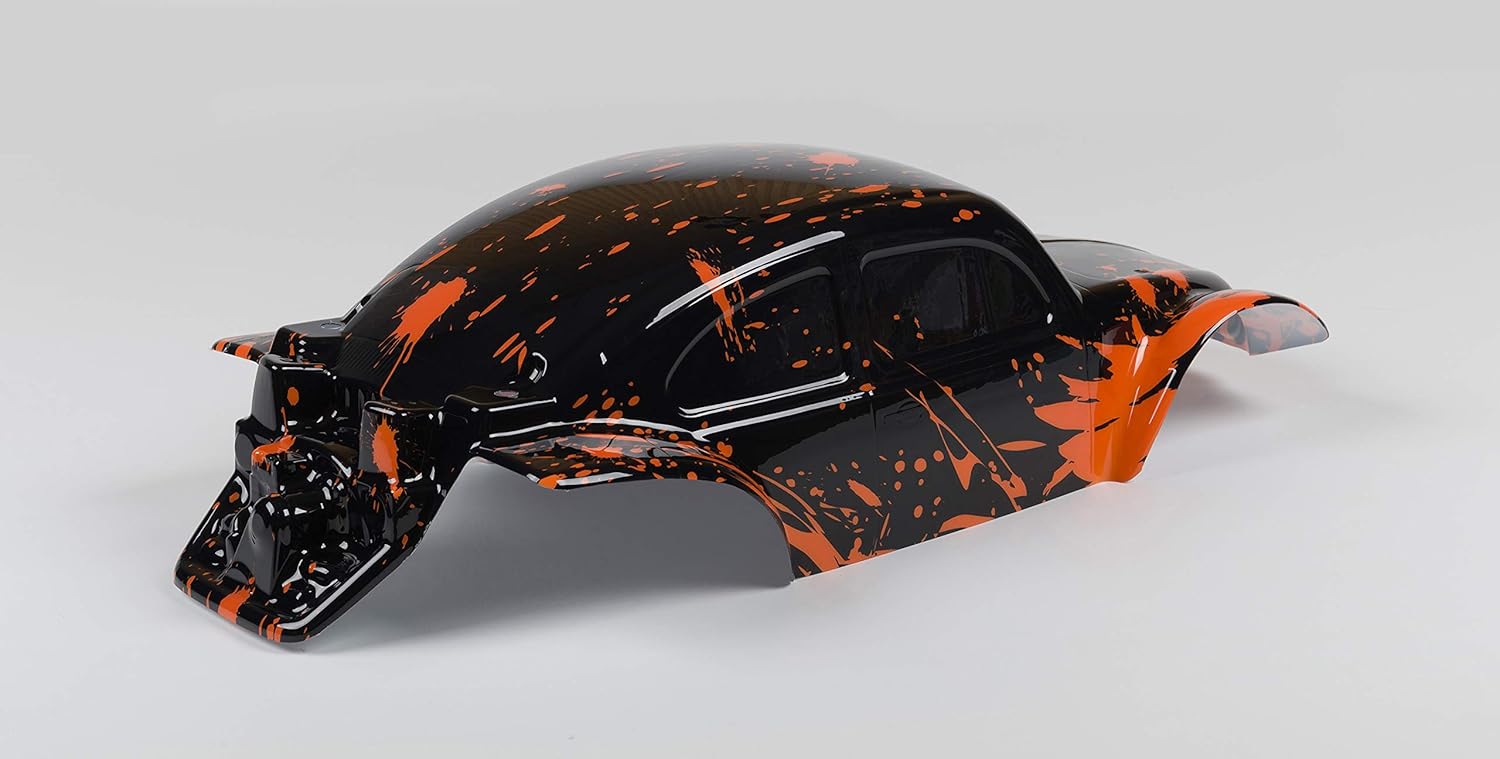 Custom Body Muddy Orange Over Black Compatible for 1/10 Slash 4x4 VXL 2WD Slayer RC Car or Truck (Truck not Included) SSB-BR-03 : Toys & Games