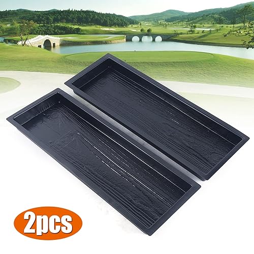 Miniatura 3 de Paquete de 2 tablas de madera con forma de molde de piedra escalonada, tablero de madera, molde de cemento de hormigón, fabricante de caminata