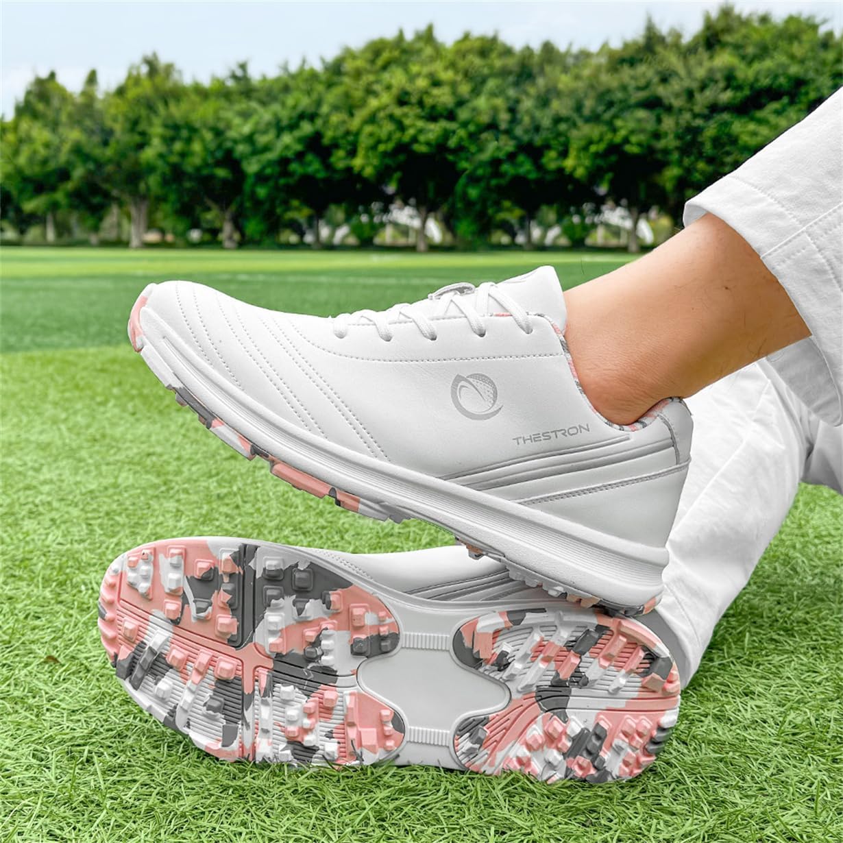 Womens Ladies Walking Golf Shoes Lightweight Casual Sneakers Comfor Lightweight Non-Slip Golfers Trainers