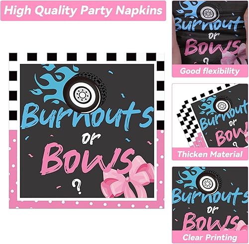 Miniatura 3 de 200 piezas de platos de fiesta y servilletas desechables para niños o niñas, baby shower, revelación de género, juego de vajilla de papel para