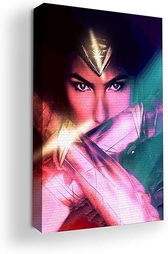 Miniatura 25 de Flassh by Mavis Print: decoración de pared de 18 x 24 pulgadas de DC Comics | Arte de pared impreso en HD y enmarcado de madera | Decoración de