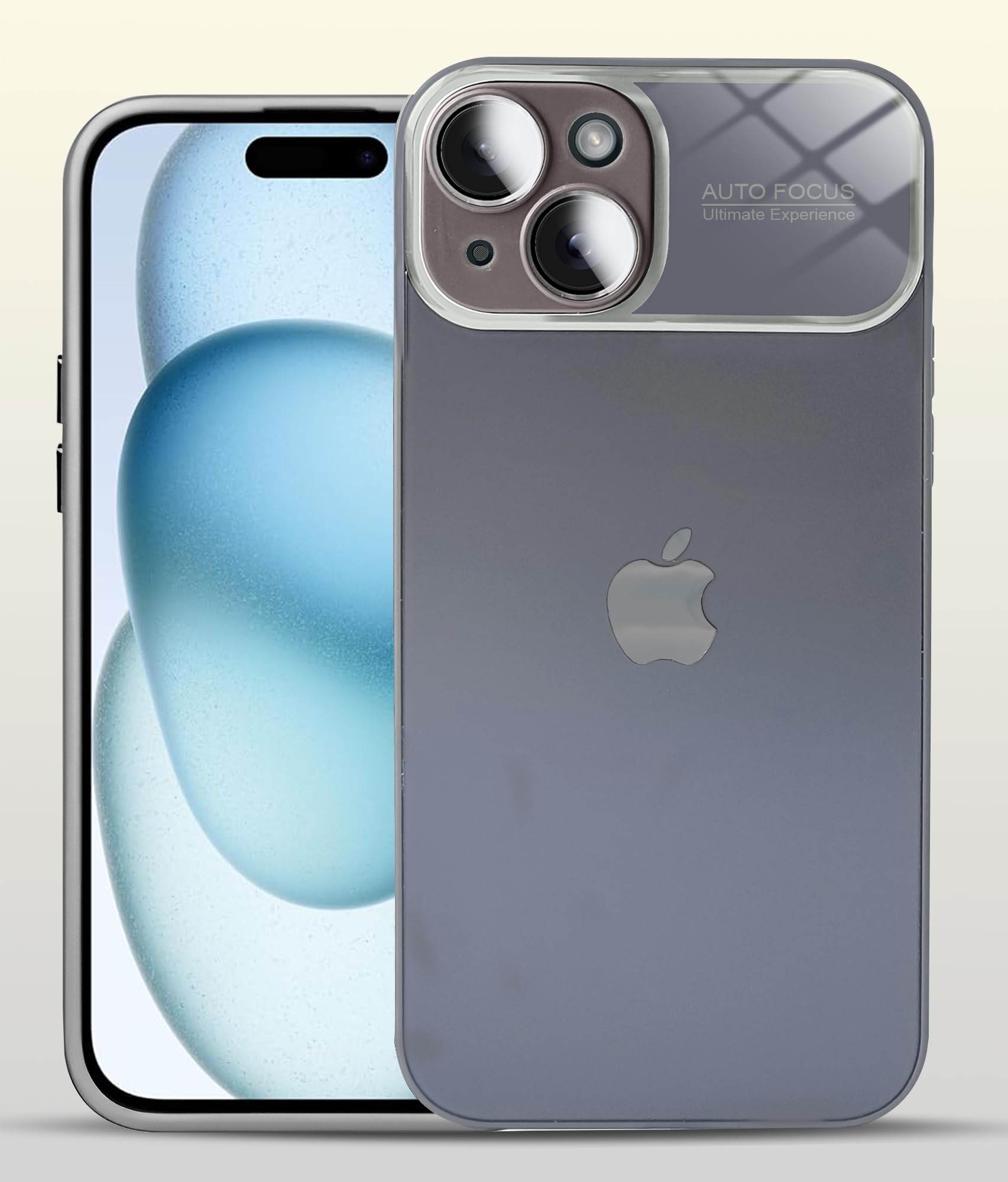 Hupshy Back Case Cover for iPhone 15 AutoFocus Chromatic Lens Shield Case with Logo, Matte PC Glass, Protective Camera Lens Plating Cover for iPhone 15 (Matte, Grey) (B0D46WVJWB) Amazon Price History, Amazon Price Tracker
