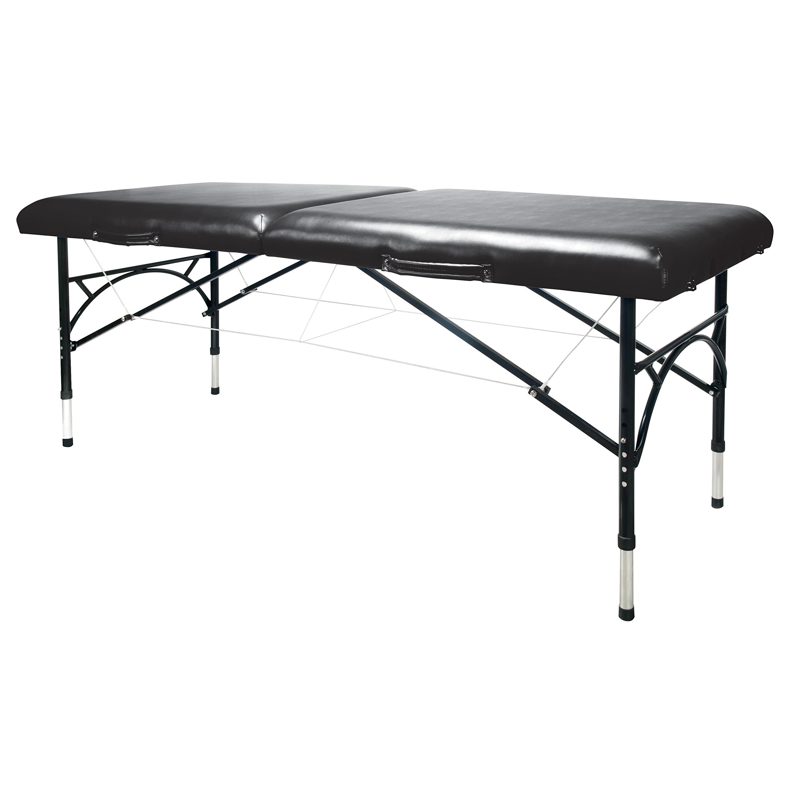 3B Scientific HERMES II-BLACK Camilla de Masaje Portátil, Aluminio, Negro