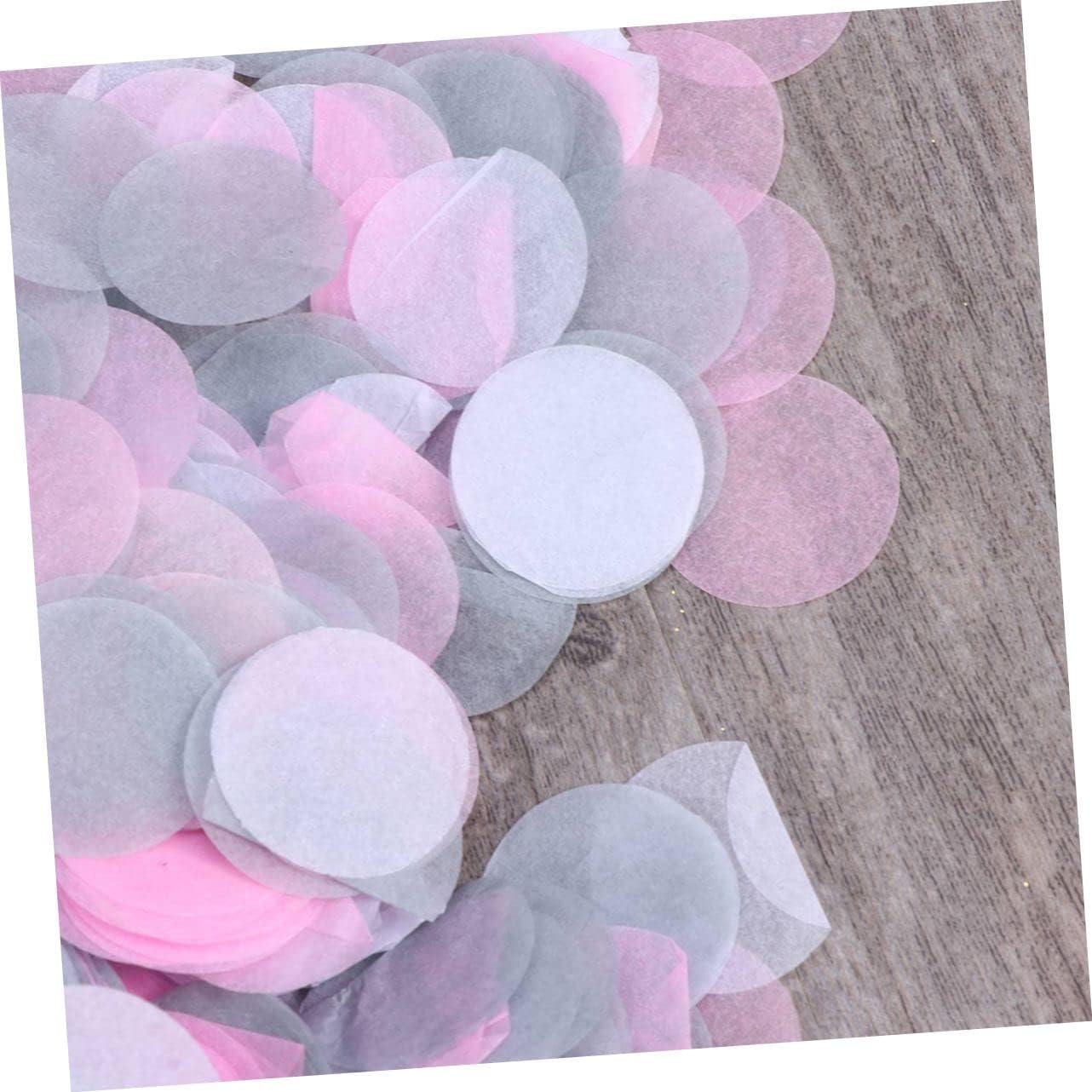 Abaodam 3pcs Wedding Confetti Table Scatter for Party Decorations White Grey for Bridal Showers Birthdays Celebrations