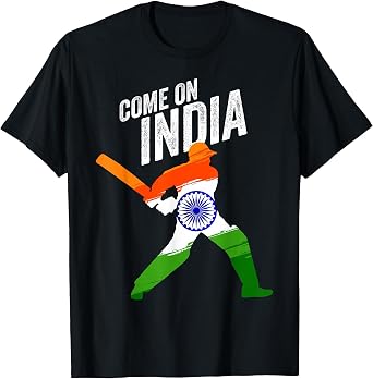 Indian Cricket Jersey India Cricket Team Lover Supporter T-Shirt