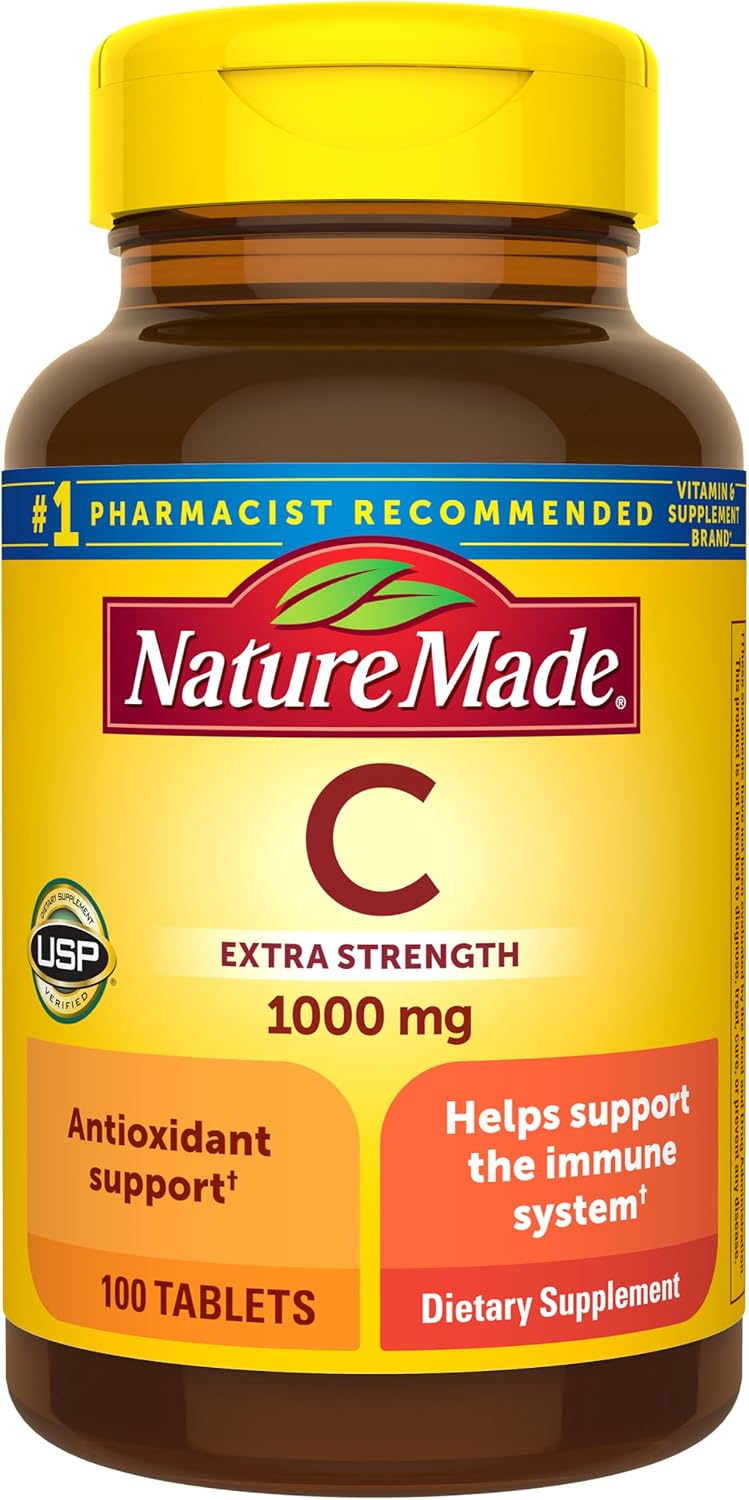 Vitamin C 1000 mg, Dietary Supplement for Immune Support Tablets