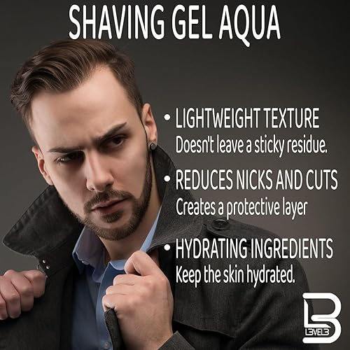 Miniatura 26 de Gel de afeitar Level 3 – Gel de afeitado recto – No irritante – L3 de olor refrescante – No necesita toalla caliente – Gel de afeitar de nivel tres