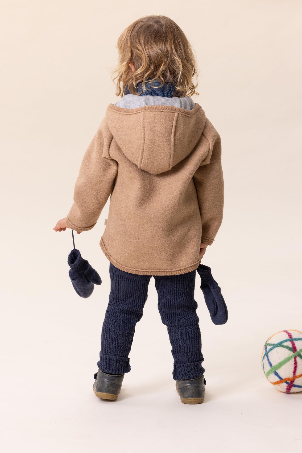 Disana Walk-Jacke Zipp Baby & Kinder - 100% Bio-Merino, Wollwalk – atmungsaktiv & warm - Unisex, Gr. 74 – 140 - nachhaltig & fair – mit Reißverschluss - Made in Germany