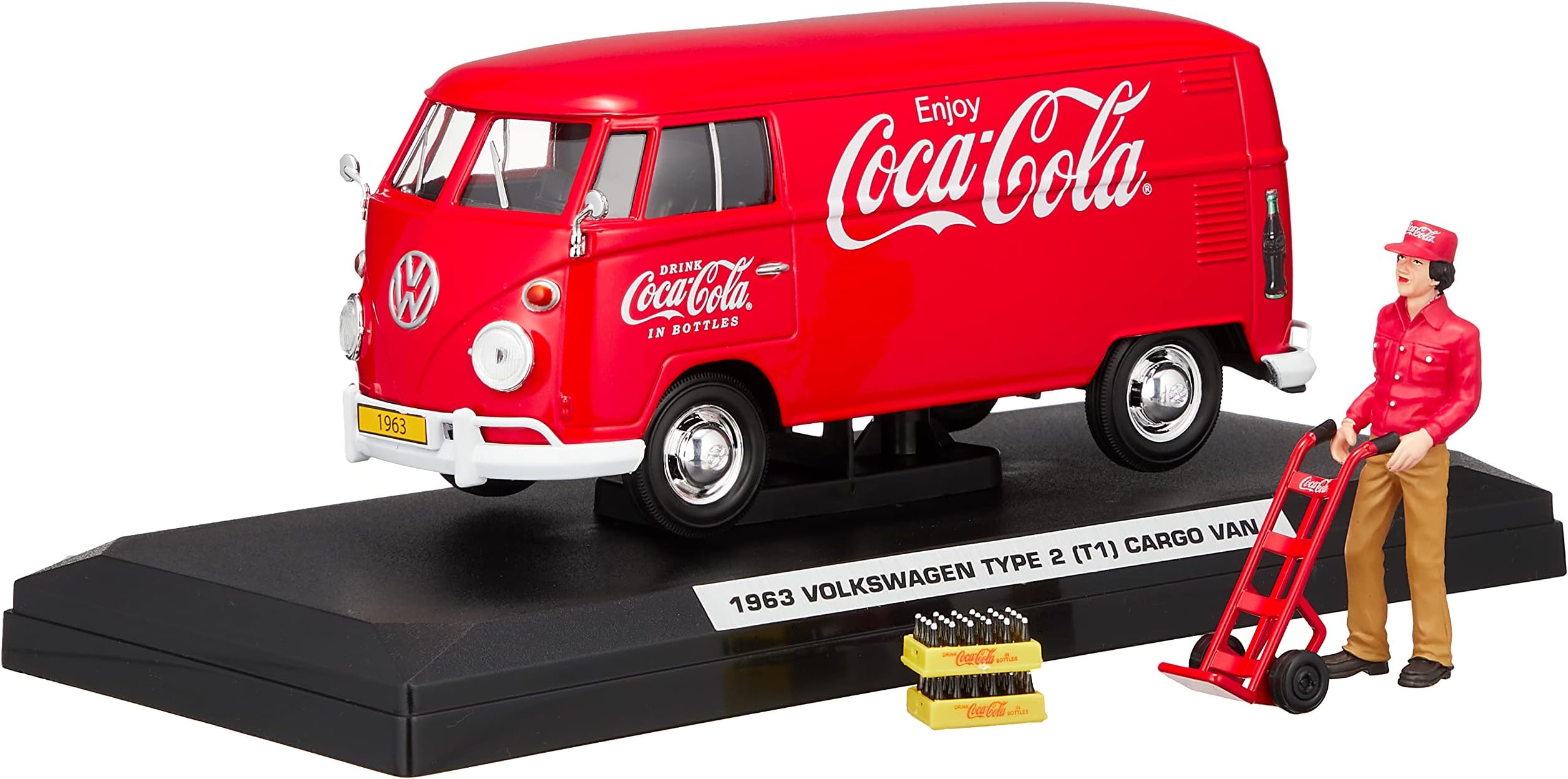 Coca-Cola Collectibles 1/24 VW Type 2 T1 Cargo Van Red 1963 Assembled