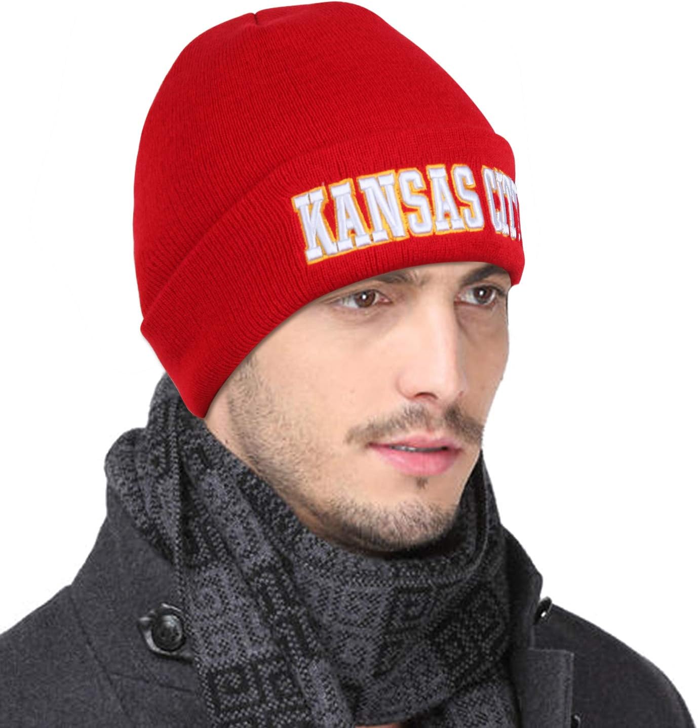 Classic Knit Beanie Hat for Women Men, Soft Stretch Cuffed Winter Thick Hats Skiing Beanies - Image 3