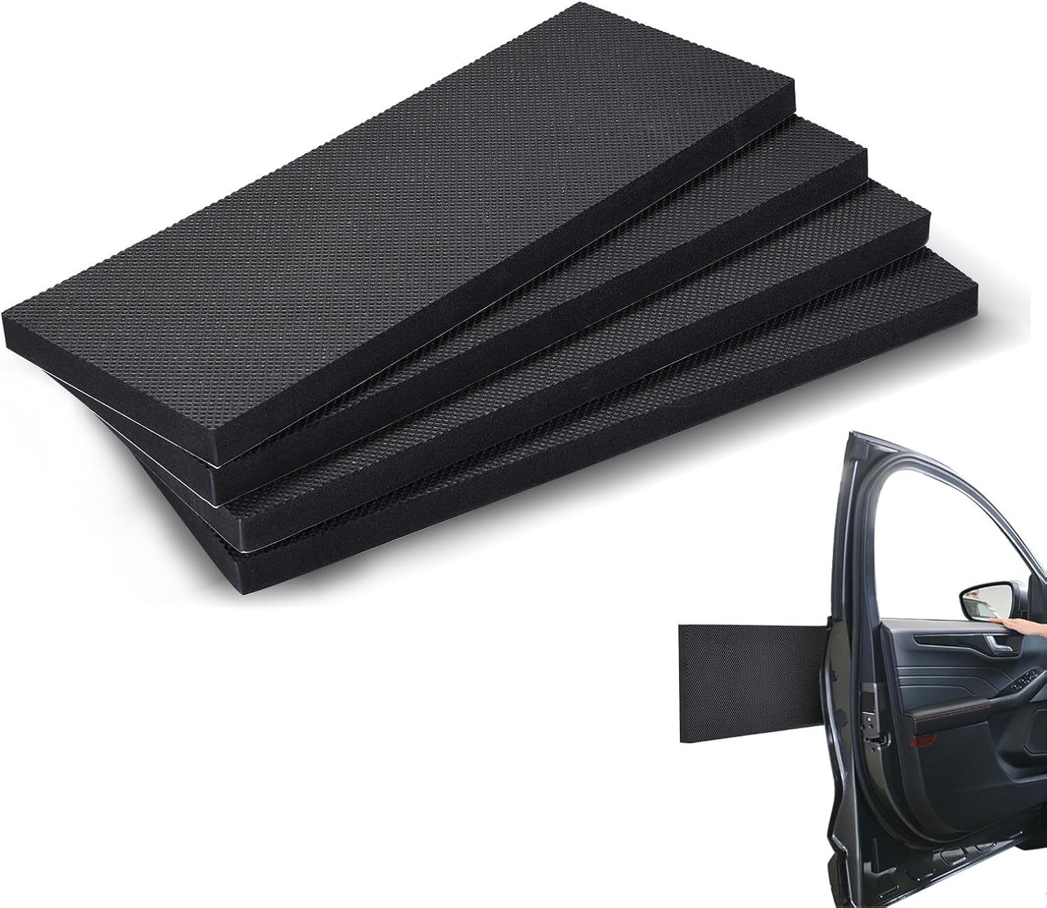 4 Pack Garage Wall Protector, 0.8" (20mm) Thick Car Door Protector for Parking Car, Garage Bumpers for Car Doors, Car Door Bumper Guards, Garage Stopper for Collision Protection